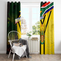 South Africa Coat Of Arms Window Curtain Protea Unity Heritage