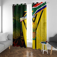 South Africa Coat Of Arms Window Curtain Protea Unity Heritage
