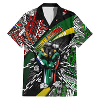 South Africa Never Give Up Family Matching Mermaid Dress and Hawaiian Shirt SA Fist of Freedom