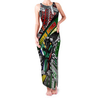 South Africa Never Give Up Family Matching Tank Maxi Dress and Hawaiian Shirt SA Fist of Freedom