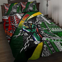 South Africa Never Give Up Quilt Bed Set SA Fist of Freedom