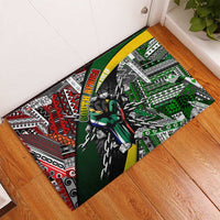 South Africa Never Give Up Rubber Doormat SA Fist of Freedom