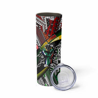 South Africa Never Give Up Skinny Tumbler SA Fist of Freedom