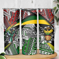 South Africa Never Give Up Skinny Tumbler SA Fist of Freedom