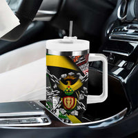 South Africa Never Give Up Tumbler With Handle SA Fist of Freedom