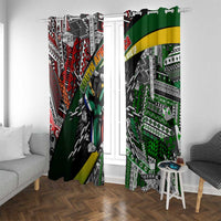 South Africa Never Give Up Window Curtain SA Fist of Freedom