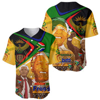 Nelson Mandela Happy Freedom Day Baseball Jersey South Africa Heritage Victory Art