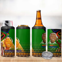 Nelson Mandela Happy Freedom Day 4 in 1 Can Cooler Tumbler South Africa Heritage Victory Art