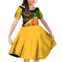 Nelson Mandela Happy Freedom Day Family Matching Off Shoulder Short Dress and Hawaiian Shirt South Africa Heritage Victory Art