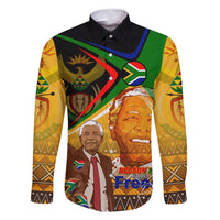 Nelson Mandela Happy Freedom Day Family Matching Summer Maxi Dress and Hawaiian Shirt South Africa Heritage Victory Art