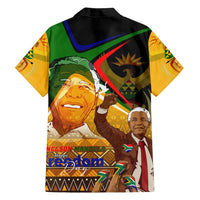 Nelson Mandela Happy Freedom Day Family Matching Tank Maxi Dress and Hawaiian Shirt South Africa Heritage Victory Art
