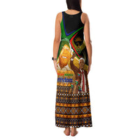 Nelson Mandela Happy Freedom Day Family Matching Tank Maxi Dress and Hawaiian Shirt South Africa Heritage Victory Art