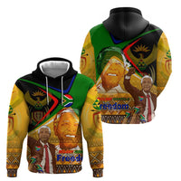 Nelson Mandela Happy Freedom Day Hoodie South Africa Heritage Victory Art