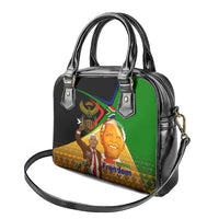 Nelson Mandela Happy Freedom Day Shoulder Handbag South Africa Heritage Victory Art