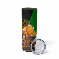 Nelson Mandela Happy Freedom Day Skinny Tumbler South Africa Heritage Victory Art