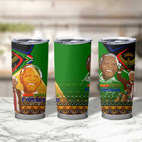 Nelson Mandela Happy Freedom Day Tumbler Cup South Africa Heritage Victory Art