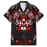 Haida Canada Day Hawaiian Shirt Totem Inspired Maple Leaf Indigenous Art