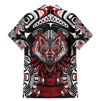 Haida Wolf Family Matching Mermaid Dress and Hawaiian Shirt Canada Indigenous Art