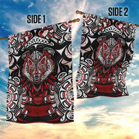 Haida Wolf Garden Flag Canada Indigenous Art