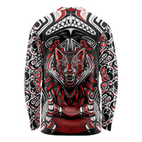Haida Wolf Long Sleeve Shirt Canada Indigenous Art
