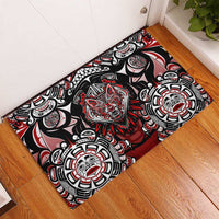 Haida Wolf Rubber Doormat Canada Indigenous Art