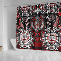 Haida Wolf Shower Curtain Canada Indigenous Art