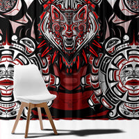 Haida Wolf Window Curtain Canada Indigenous Art