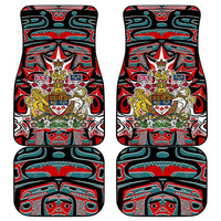 Canada Coat of Arms Haida Car Mats Maple Leaf Flag Indigenous Art