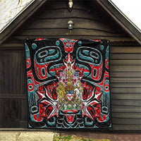 Canada Coat of Arms Haida Quilt Maple Leaf Flag Indigenous Art