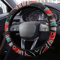 Canada Coat of Arms Haida Steering Wheel Cover Maple Leaf Flag Indigenous Art