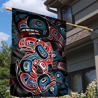 Haida Native Art Fish Garden Flag Canada Indigenous Art