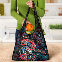 Haida Native Art Fish Grocery Bag Canada Indigenous Art