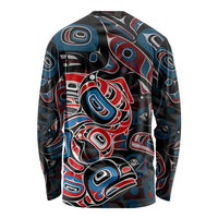 Haida Native Art Fish Long Sleeve Shirt Canada Indigenous Art