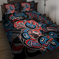 Haida Native Art Fish Quilt Bed Set Canada Indigenous Art