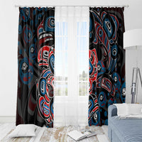 Haida Native Art Fish Window Curtain Canada Indigenous Art