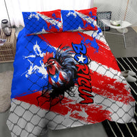 Boricua Pride Rooster Flag Puerto Rico Bedding Set