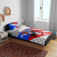 Boricua Pride Rooster Flag Puerto Rico Bedding Set