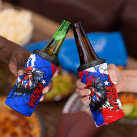 Boricua Pride Rooster Flag Puerto Rico 4 in 1 Can Cooler Tumbler