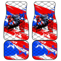 Boricua Pride Rooster Flag Puerto Rico Car Mats