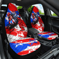 Boricua Pride Rooster Flag Puerto Rico Car Seat Cover