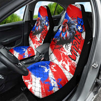 Boricua Pride Rooster Flag Puerto Rico Car Seat Cover