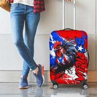 Boricua Pride Rooster Flag Puerto Rico Luggage Cover