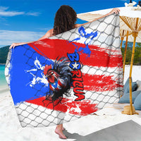 Boricua Pride Rooster Flag Puerto Rico Sarong