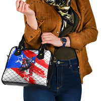 Boricua Pride Rooster Flag Puerto Rico Shoulder Handbag