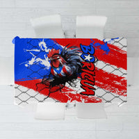 Boricua Pride Rooster Flag Puerto Rico Tablecloth