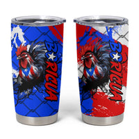 Boricua Pride Rooster Flag Puerto Rico Tumbler Cup