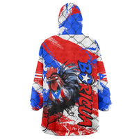 Boricua Pride Rooster Flag Puerto Rico Wearable Blanket Hoodie