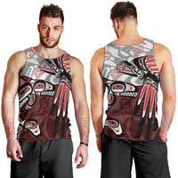 Haida Orca and Eagle Battle Men Tank Top Canada Pacific Northwest Tribal Art
