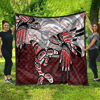 Haida Orca and Eagle Battle Quilt Canada Pacific Northwest Tribal Art