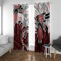 Haida Orca and Eagle Battle Window Curtain Canada Pacific Northwest Tribal Art